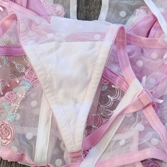 New!For Love and Lemons Pointelle Rose's Teddy - Picture 13 of 15